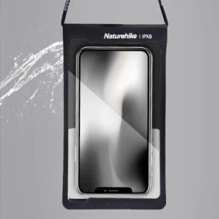 Чохол водонепроникний для смартфона Naturehike NH20SM003, чорний