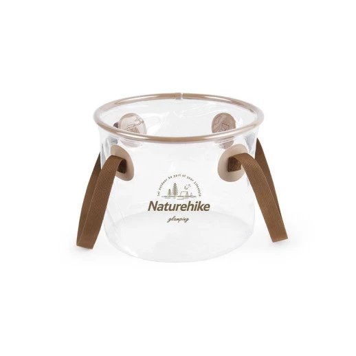 Складной контейнер для воды из ПВХ Naturehike NH20SJ040, 10л, прозрачный