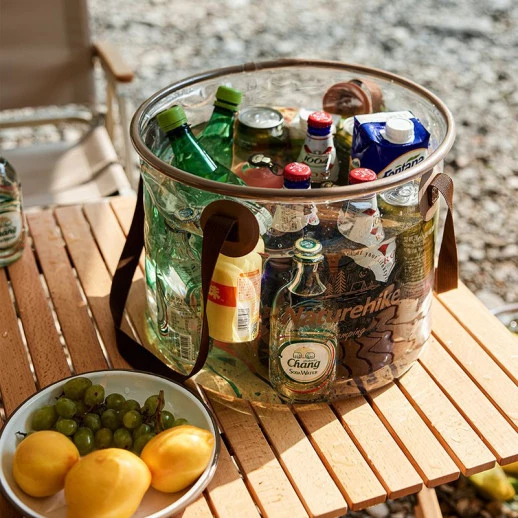 Складной контейнер для воды из ПВХ Naturehike NH20SJ040, 10л, прозрачный
