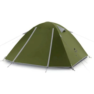 Палатка двухместная Naturehike P-Series NH18Z022-P, 210T/65D, темно-зеленая (6927595783627)