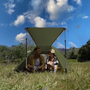 Палатка двухместная Naturehike P-Series NH18Z022-P, 210T/65D, темно-зеленая (6927595783627)