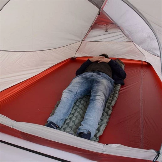 Палатка Naturehike Hiby NH19ZP005, 40D сверхлегкая четырехместная с футпринтом, серо-красный