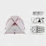 Палатка Naturehike Hiby NH19ZP005, 40D сверхлегкая четырехместная с футпринтом, серо-красный