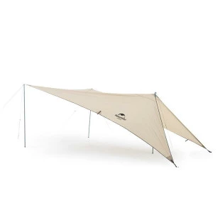 Тент для кемпінгу Naturehike Car Rear Canopy NH21TM001, 590х340 см, золотий( з трьома стійками)
