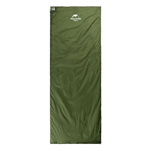 Спальник сверхлегкий Naturehike LW180 NH21MSD04 левый, (15°C), p-p M, темно-зеленый