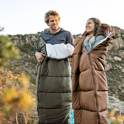 Спальник з капюшоном Naturehike U350 NH20MSD07, (1°c), правий, коричневий