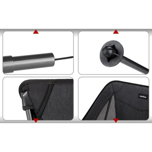 Кресло складное Naturehike Stellaluna L04 CNK2450JJ015, размер M, алюминий, коричневый