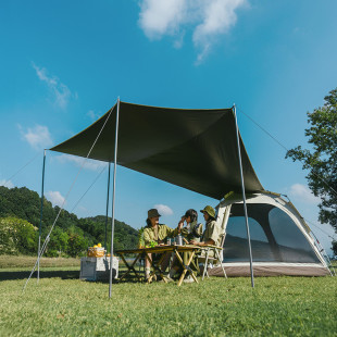 Палатка четырехместная с тентом автоматическая Naturehike Ango CNK2550WS010, серая