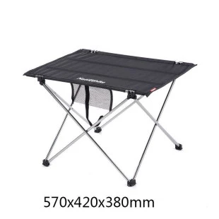 Столик складной Naturehike S 570х420х380 мм NH15Z012-S черный