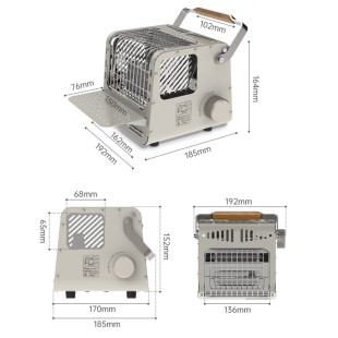 Мини обогреватель кассетный Naturehike CNK2300CW018, серый