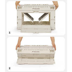 Складной контейнер Naturehike CNK2450XB020, 23 л, бежево-серый