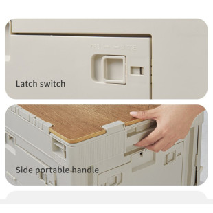 Складной контейнер Naturehike CNK2450XB020, 23 л, бежево-серый