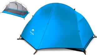 Палатка Naturehike Cycling 1 NH18A095-D, 210T, сверхлегкая одноместная с футпринтом, голубой