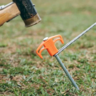 Колышки металлические Naturehike NH21YW133, 25 см, белые 2 шт
