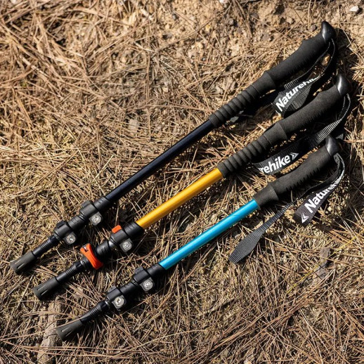 Трекинговая палка Naturehike ST 01 6061 3-секции, 1шт. (NH17D001-Z) голубой