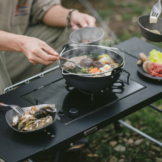 Стол для барбекю стальной Naturehike CNK2350CF018, черный