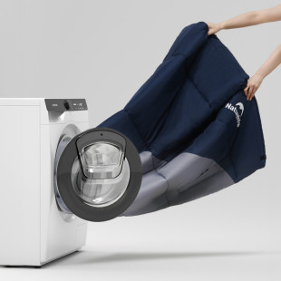 Спальник с капюшоном Naturehike Sunny Day PL02 U350 CNK2550WS028 (6°C), левый, голубовато-синий