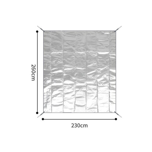 Коврик кемпинговый многофункциональный Naturehike NH20FCD03, 230х260 см, алюминиевая пленка