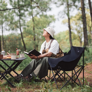 Стул складной Naturehike Stellaluna T01 CNH23JU13002, M, черный