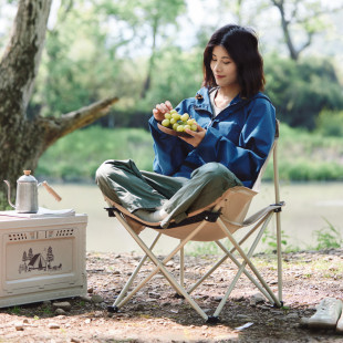 Стул складной Naturehike Stellaluna T01 CNH23JU13002, S, бежевый