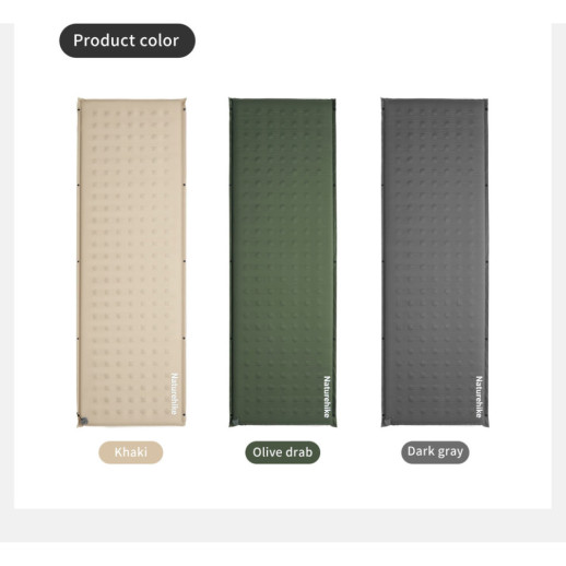 Самонадувающийся коврик Naturehike CNK2550WS025, 60мм, зеленый