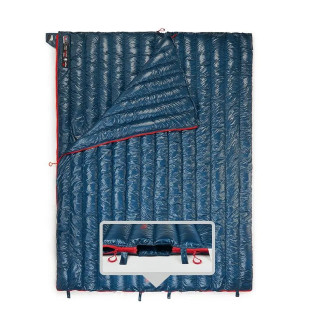 Спальный мешок с натуральным пухом Naturehike CW280 NH17Y010-R темно-синий