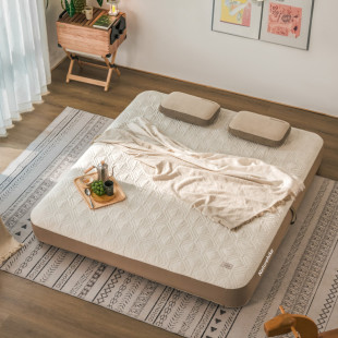 Матрас надувной двухместный Naturehike CNK2450WS023, 250 мм, бело-коричневый