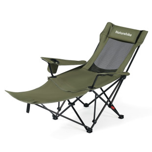 Кресло-шезлонг складной Naturehike CNK2550JJ023 Nightfall T05, сталь, оливковое