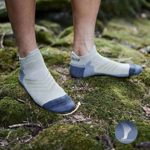 Носки низкие Naturehike CYY2341ZJ012, размер L, черно-серые