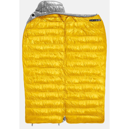 Спальник с натуральным пухом Naturehike CW700 CNK2450WS048, p-р M, желто-серый