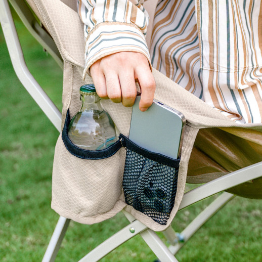 Стул складной Naturehike Stellaluna T04 CNK2550JJ022, углеродистая сталь, черный