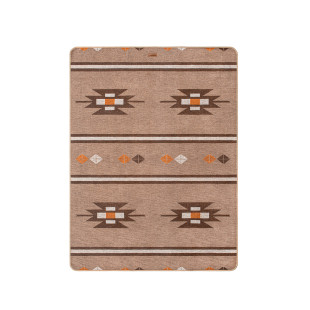 Плед Naturehike Outdoor Warm Geometric NH20FS036, коричневый