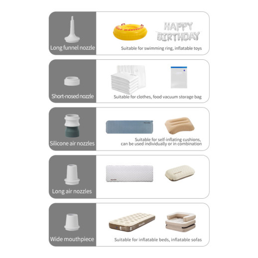 Многофункциональный воздушный насос-фонарь Naturehike CNK2550ZM012, зеленый