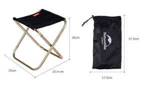 Стул складной Naturehike Easy Wild NH17Z012-L черный