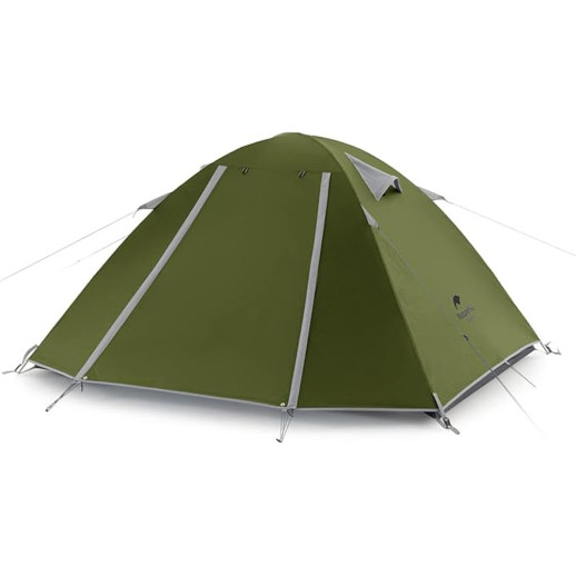 Палатка трехместная Naturehike P-Series CNK2300ZP028, темная оливковая