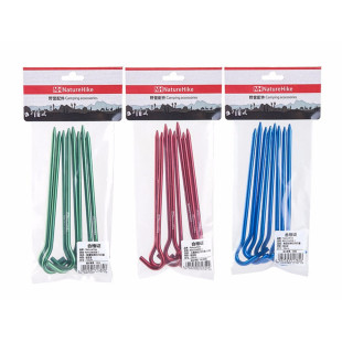 Колы с крючком алюминиевые Naturehike NH15A008-I, 16 см (8 шт)