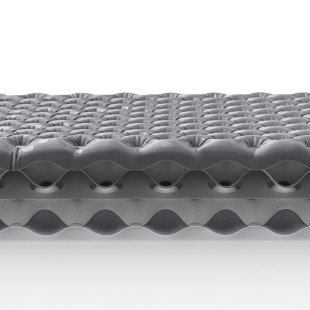 Матрас надувной сверхлегкий Naturehike CNH22DZ018, овальный, с мешком для надувания, 183 см, серый