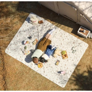 Коврик для пикника водостойкий Naturehike CNH22DZ025, 270x395 см, бежевый с принтом