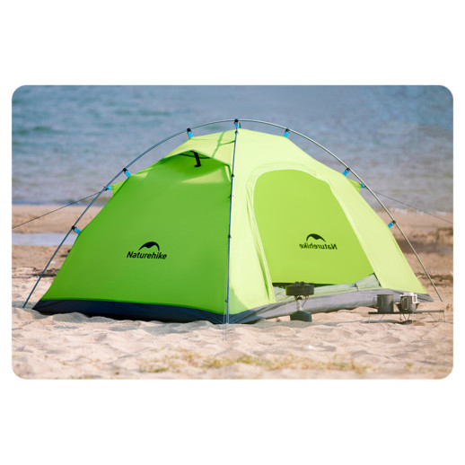 Палатка двухместная Naturehike CNK2450WS030, зеленая