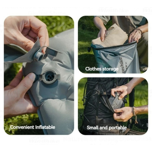 Мешок надувной универсальный для надувных матрасов Naturehike, CNK2450PJ013, серый