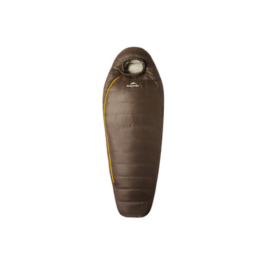 Спальник с натуральным пухом Naturehike Snowbird CNK2550WS014, р-р M, темно-коричневый 400 г
