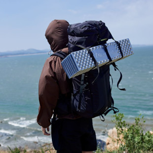 Коврик складной IXPE Naturehike CNK2300DZ017, алюминиевая пленка, 200x65х2 см, бежевый