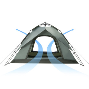 Палатка трехместная автоматическая Naturehike NH21ZP008, оливково-зеленая