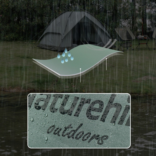 Палатка трехместная автоматическая Naturehike NH21ZP008, оливково-зеленая