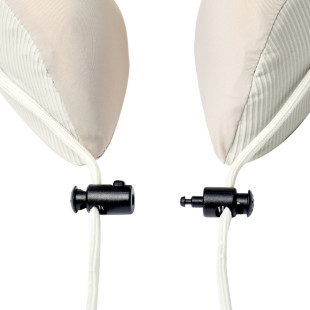 Подушка хлопковая для шеи, с памятью Naturehike CNK2450WS019, серая