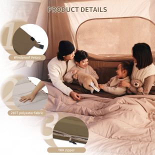 Спальный мешок двухместный Naturehike CNK2300019, коричневый