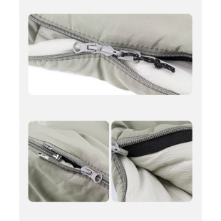 Спальник с капюшоном Naturehike M180 NH20MSD02, левый, серый (6975641886655)