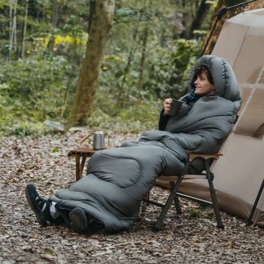 Спальный мешок с капюшоном Naturehike Clear Sky CNK2450WS042, серый
