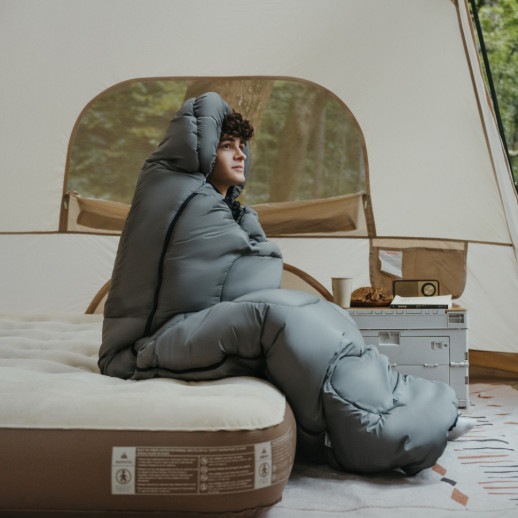 Спальный мешок с капюшоном Naturehike Clear Sky CNK2450WS042, серый