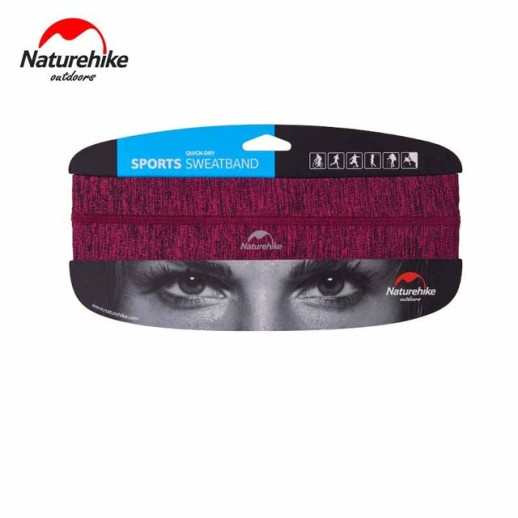 Повязка на голову Naturehike Outdoor Sport Sweatband purple red NH17Z020-D